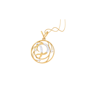 Dauntless D shaped Pendant